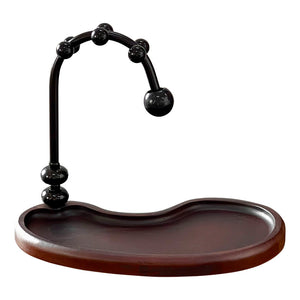 Premium Entryway Organizer with Walnut Finish Base